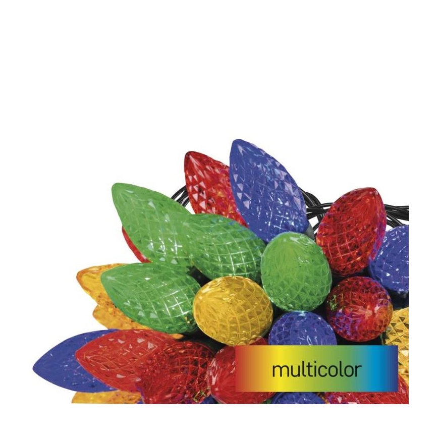 Catena LED da esterno natalizia 50xLED/8 modalità 14,8m IP44 multicolore