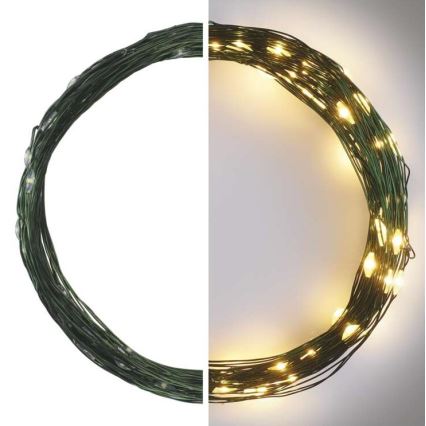Catena LED da esterno natalizia 75xLED/12,5m IP44 bianco caldo