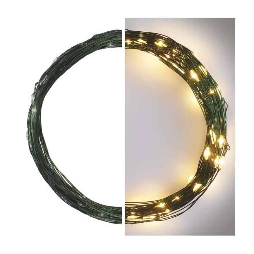 Catena LED da esterno natalizia 75xLED/12,5m IP44 bianco caldo