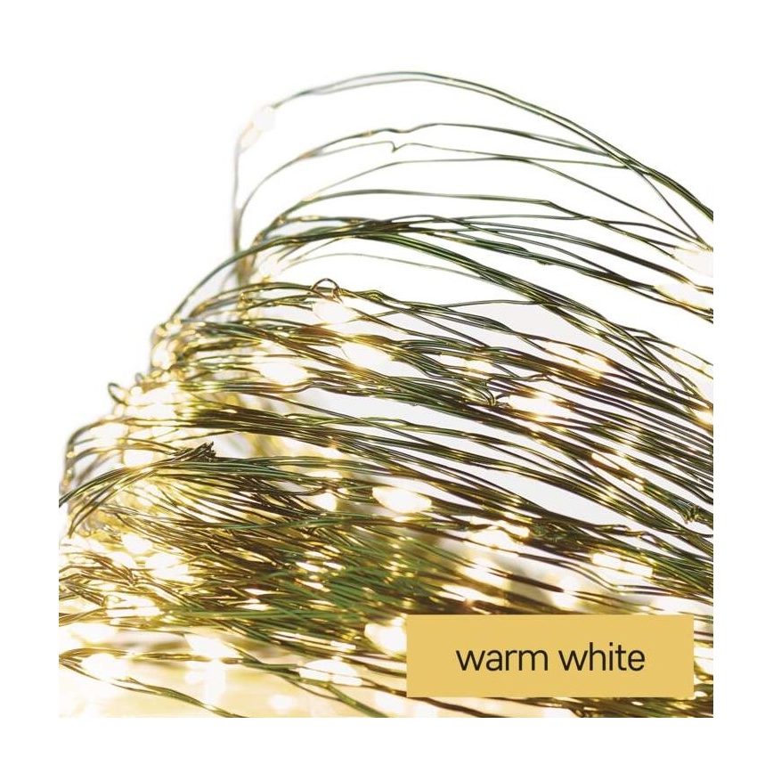 Catena LED da esterno natalizia 75xLED/12,5m IP44 bianco caldo