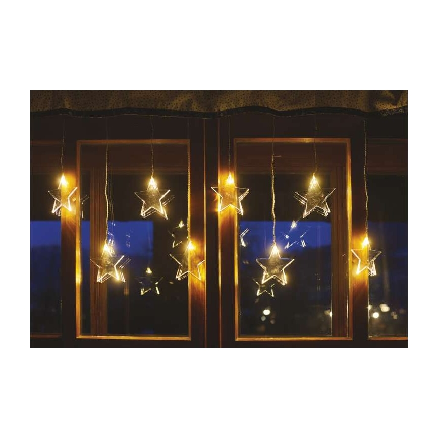 Catena LED da esterno natalizia 8xLED/5,84m IP44 stelle