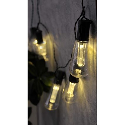 Catena LED decorativa EDISON 2,65 m 10xLED/2xAA