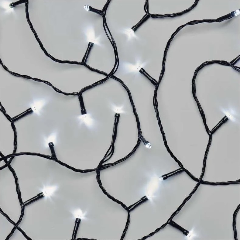 Catena LED natalizia da esterno 100xLED/10m IP44 bianco freddo