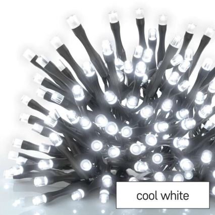 Catena LED natalizia da esterno 100xLED/10m IP44 bianco freddo