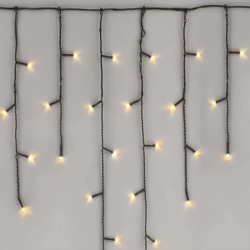 Catena LED natalizia da esterno 100xLED/2,5x0,9m IP44 bianco caldo
