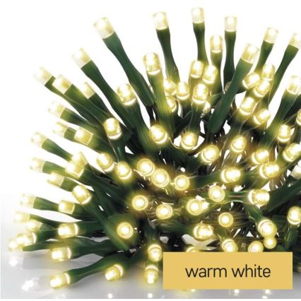 Catena LED natalizia da esterno 180xLED/8 modalità 23m IP44 bianco caldo