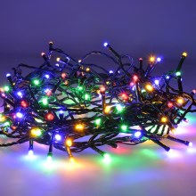 Catena LED natalizia da esterno 200xLED/8 funzioni 25m IP44 multicolore