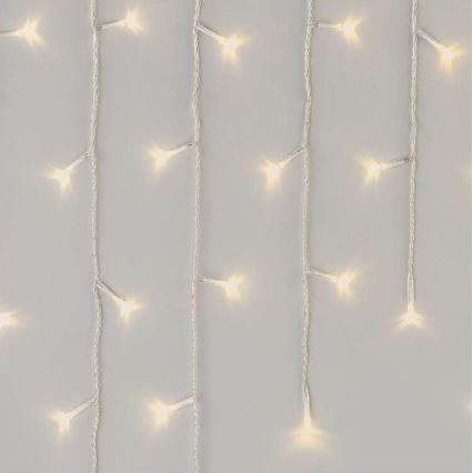 Catena LED natalizia da esterno 300xLED/8 modalità 10m IP44 bianco caldo + telecomando