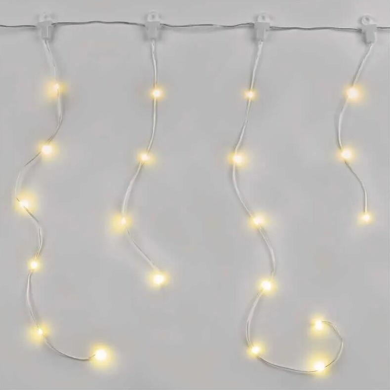 Catena LED natalizia da esterno 54xLED/8 funzioni 6,7x0,7m IP44 bianco caldo