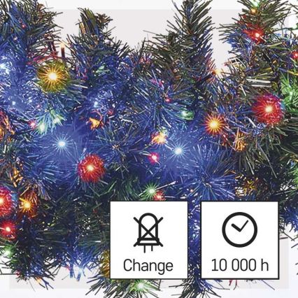 Catena LED natalizia da esterno 600xLED/17m IP44 multicolore