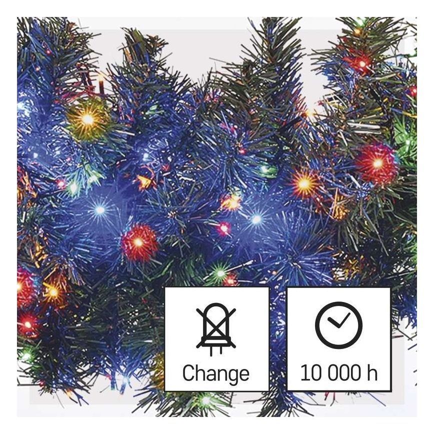 Catena LED natalizia da esterno 600xLED/17m IP44 multicolore