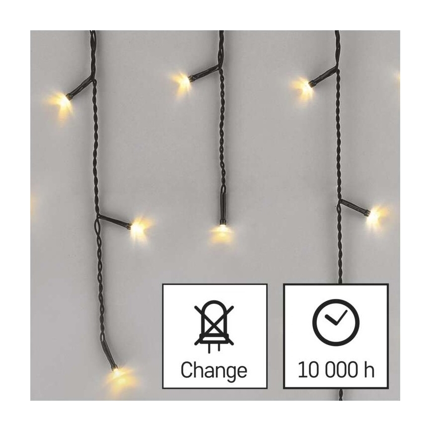 Catena LED natalizia da esterno 600xLED/8 modalità 15m IP44 bianco caldo