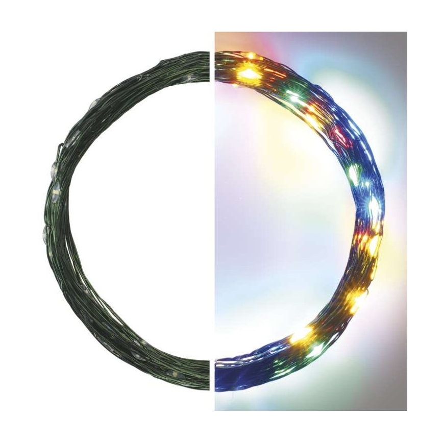 Catena LED natalizia da esterno 75xLED/12,5m IP44 multicolore