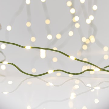 Catena LED natalizia da esterno LINE 700xLED/8 funzioni 40 m IP44 bianco caldo