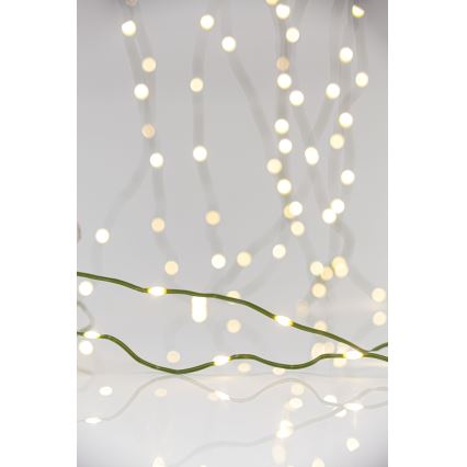 Catena LED natalizia da esterno LINE 700xLED/8 funzioni 40 m IP44 bianco caldo