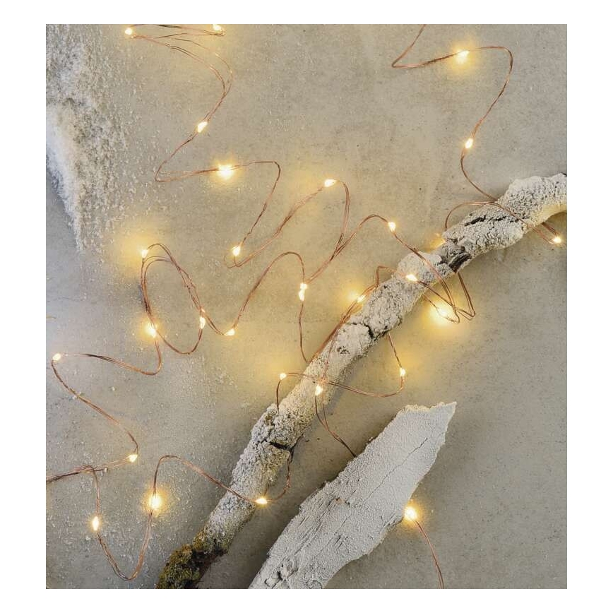 Catena LED natalizia per esterni 100xLED/15m IP44 bianco caldo