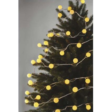 Catena LED per esterni 40xLED/9m IP44 bianco caldo