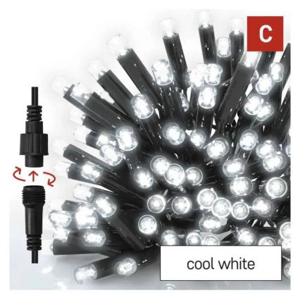 Catena LED per esterni 50xLED/3x0,4m IP44 bianco freddo