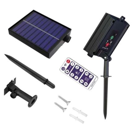 Catena LED solare 10xLED/0,5/4,5V 12 m 3000K IP44 1200 mAh + telecomando