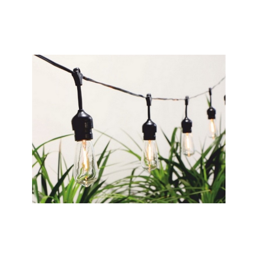 Catena LED solare 10xLED/1,2V 600 mAh 5,94m IP44 bianco caldo
