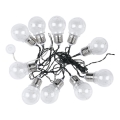 Catena LED solare 10xLED/1W/1,2V 1xAA 2 m IP44 3000K 300 mAh