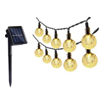 Catena LED solare 30xLED/0,12W/1,2V 1xAA 3000K IP44 400 mAh