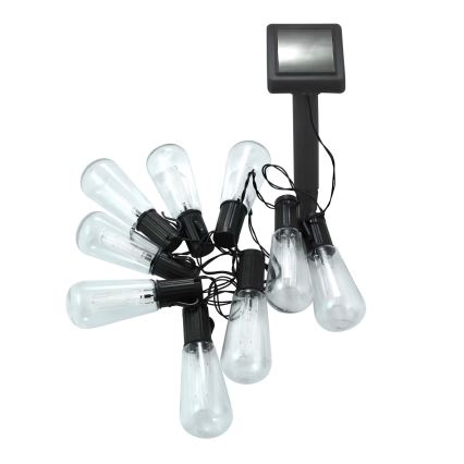 Catena LED solare EDISON 10xLED/1,2V 300 mAh 3,8 m IP44
