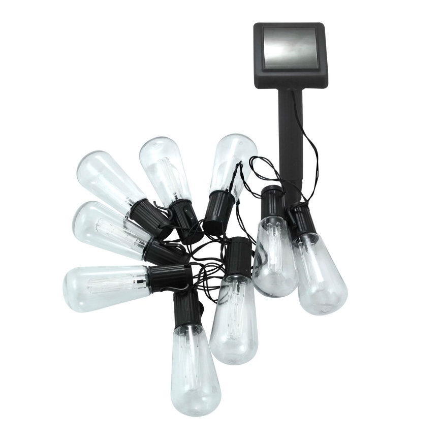 Catena LED solare EDISON 10xLED/1,2V 300 mAh 3,8 m IP44