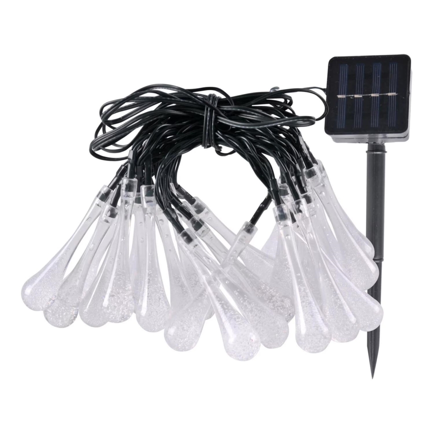 Catena LED solare ICE 30xLED/1,2V 300 mAh IP44