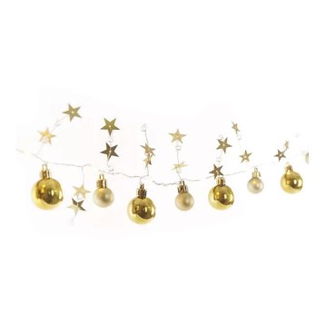 Catena luminosa a LED 20xLED/2xAA 2,2 m bianco caldo