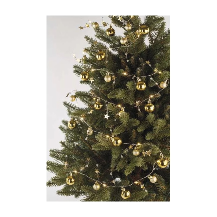 Catena luminosa a LED 20xLED/2xAA 2,2 m bianco caldo