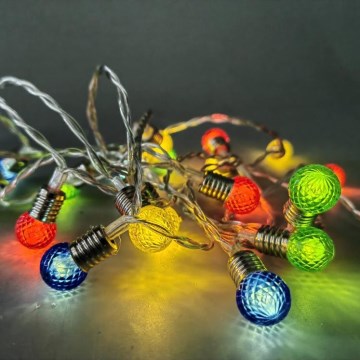 Catena luminosa a LED 20xLED/2xAA, bianco caldo, 1,8 m, lampadine