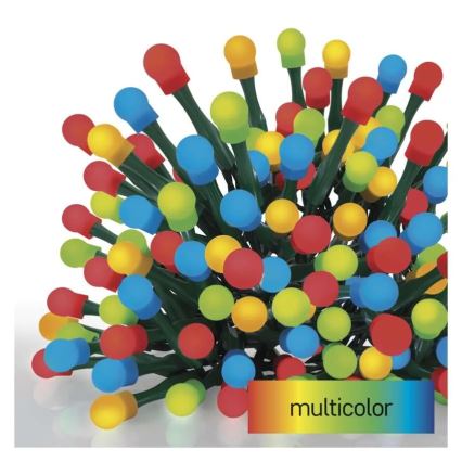 Catena luminosa a LED, 300 LED / 8 funzioni, 35 m, IP44, bianco caldo