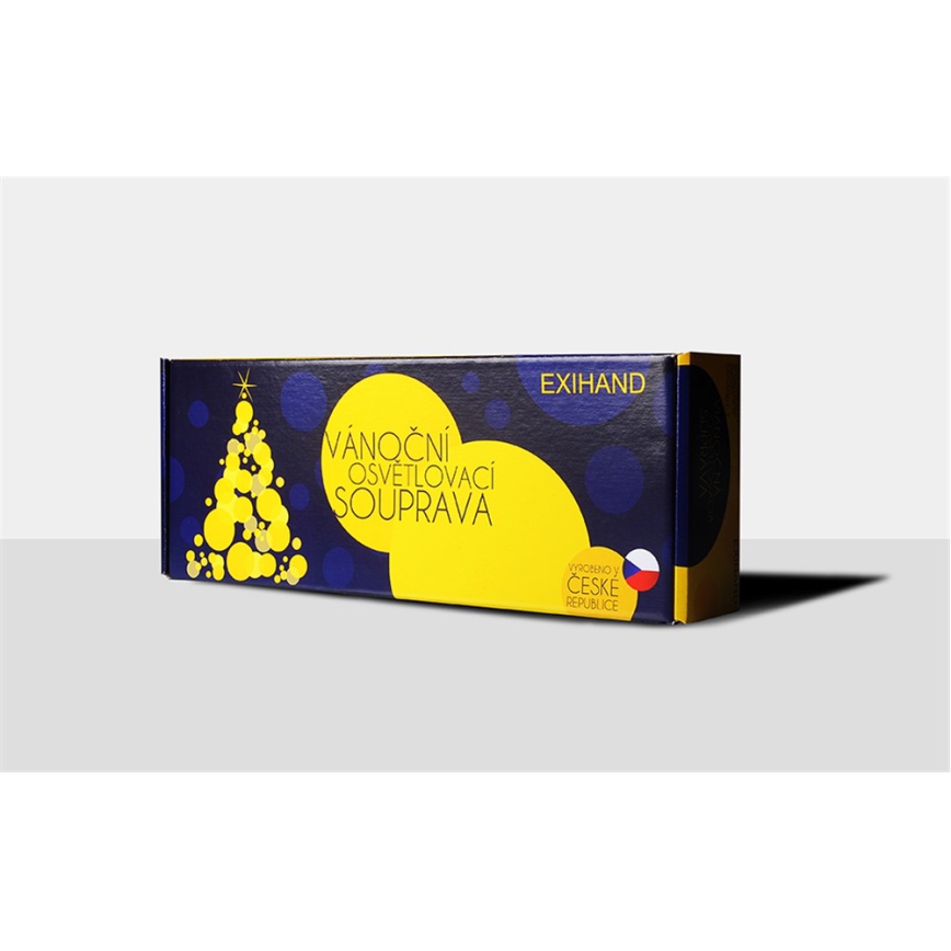 Catena natalizia ASTERIA 16xE10/14V/230V multicolore