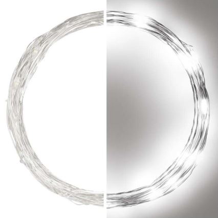 Catena luminosa da esterno a LED 40 LED, 9 m, IP44, bianco freddo