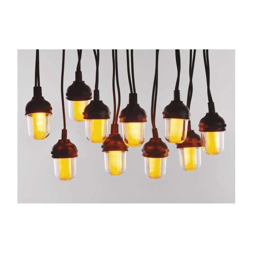 Catena luminosa decorativa a LED per esterni – 100 LED, 9,5 m, IP44