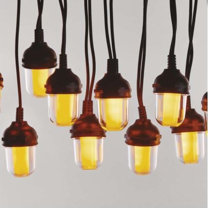 Catena luminosa decorativa a LED per esterni – 100 LED, 9,5 m, IP44