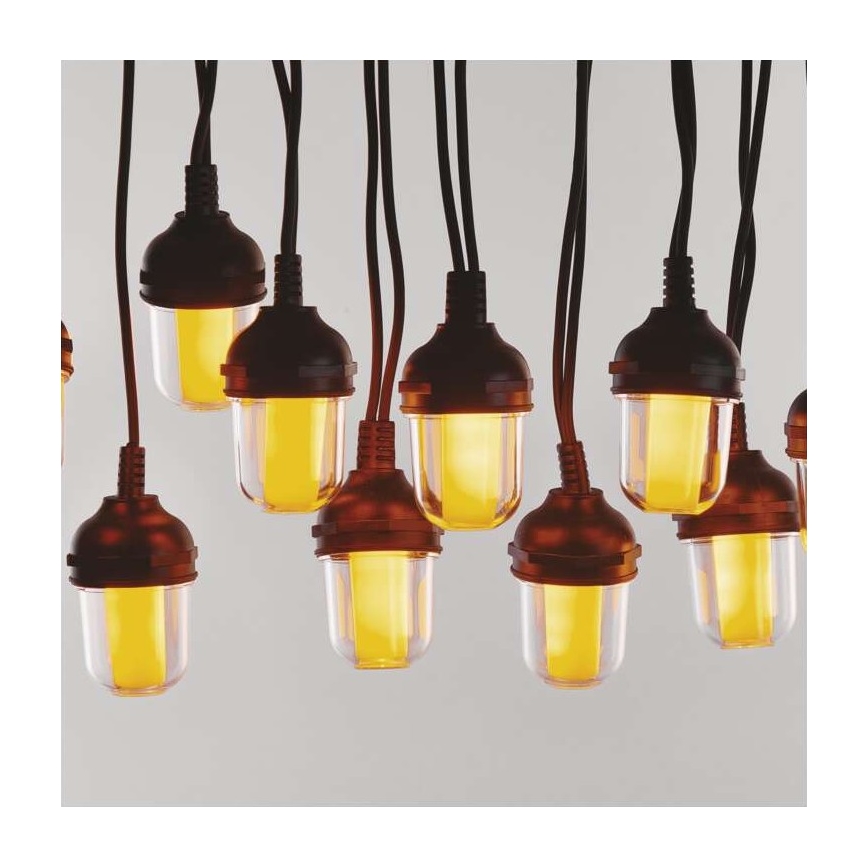 Catena luminosa decorativa a LED per esterni – 100 LED, 9,5 m, IP44