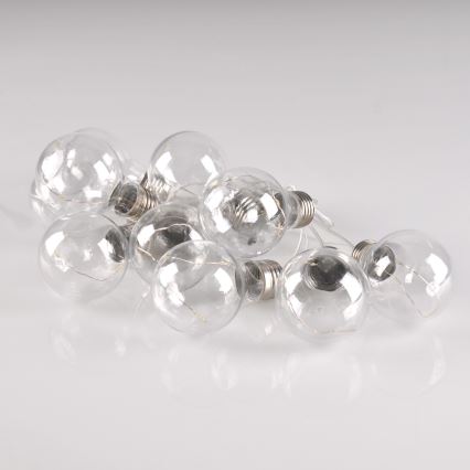 Catena luminosa decorativa a LED SMOLDER, 2,1 m — 10 LED, alimentata da 2 batterie AA