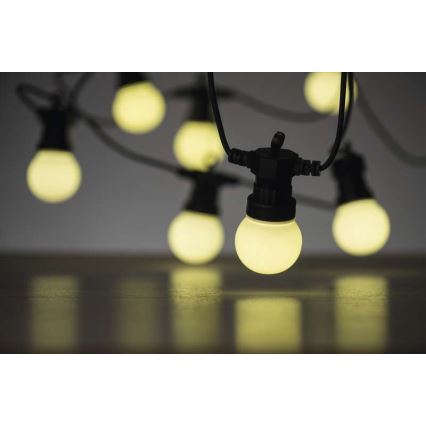 Catena luminosa decorativa da esterno 10xLED/10m IP44 bianco
