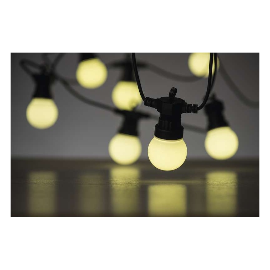 Catena luminosa decorativa da esterno 10xLED/10m IP44 bianco