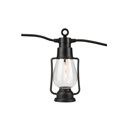 Catena luminosa decorativa da esterno GIRLANDA 10xLED 10m IP44 bianco caldo