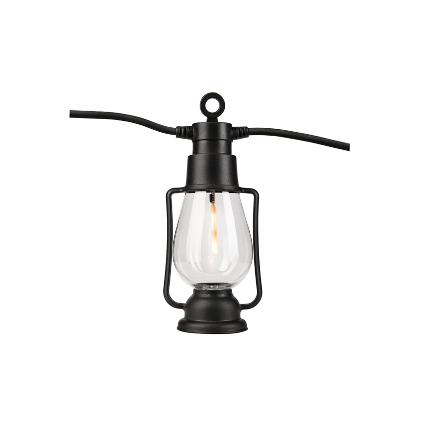 Catena luminosa decorativa da esterno GIRLANDA 10xLED 10m IP44 bianco caldo