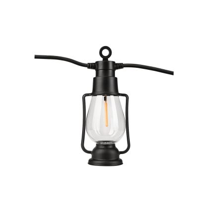 Catena luminosa decorativa da esterno GIRLANDA 10xLED 10m IP44 bianco caldo