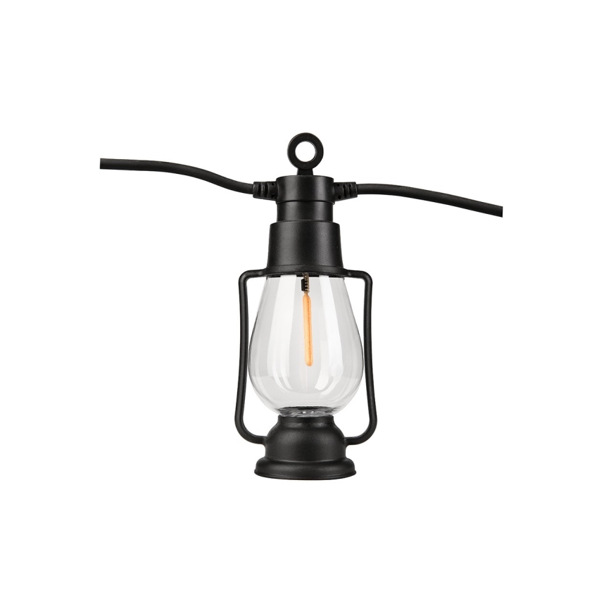 Catena luminosa decorativa da esterno GIRLANDA 10xLED 10m IP44 bianco caldo