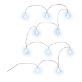 Catena luminosa decorativa LED 10xLED/2xAA 1,8m bianco freddo