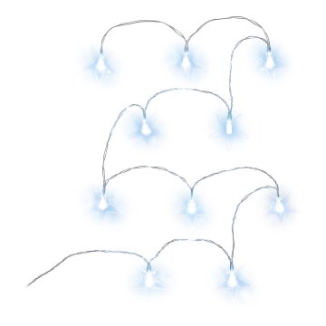 Catena luminosa decorativa LED 10xLED/2xAA 1,8m bianco freddo