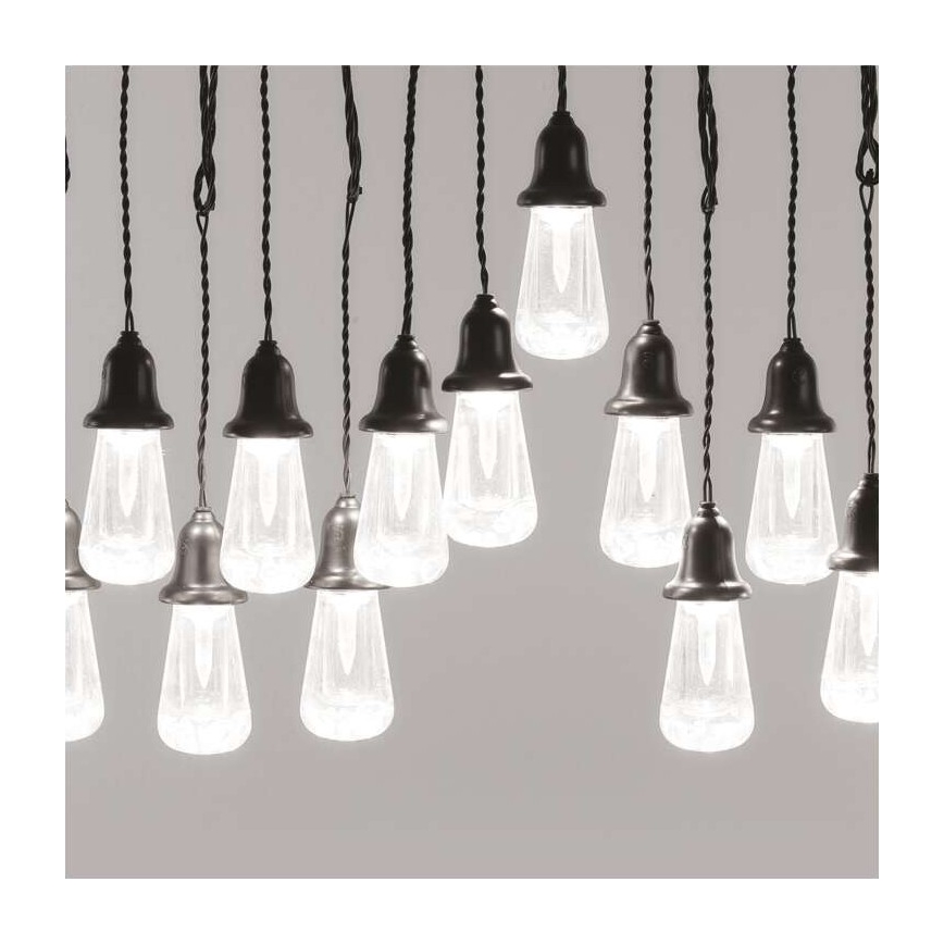 Catena luminosa decorativa LED da esterno 16xLED 8,6 m IP44 bianco freddo