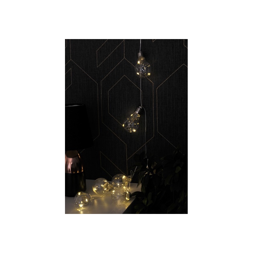 Catena luminosa decorativa LED SMOLDER 2,1 m 10xLED/2xAA