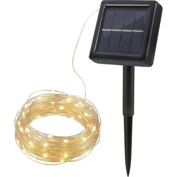 Catena luminosa decorativa solare a LED/3,7V 800 mAh 22 m